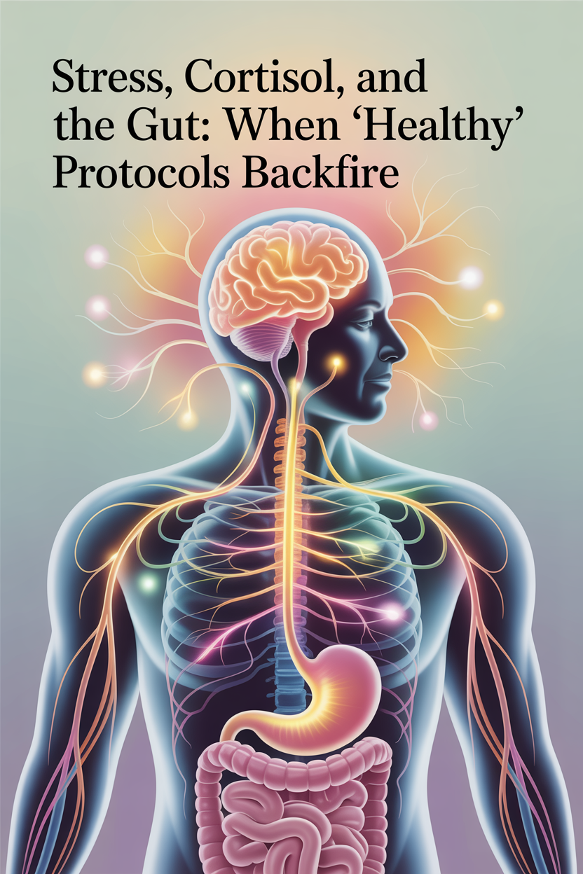 Stress hormones can override digestion. This explains why gut symptoms often worsen after starting “healthy” protocols and how cortisol changes tolerance, motility, and repair.