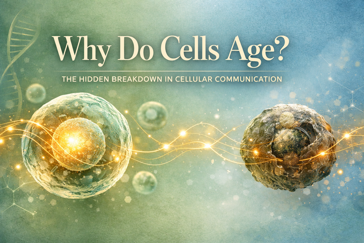Why do cells age? This article explores how cellular signaling breaks down over time and why healing, energy, and repair start to drift.