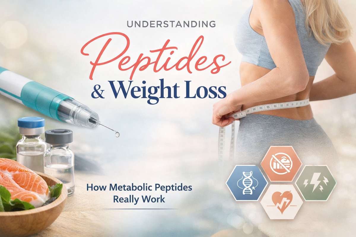 Peptides aren’t fat burners. They change how your body signals