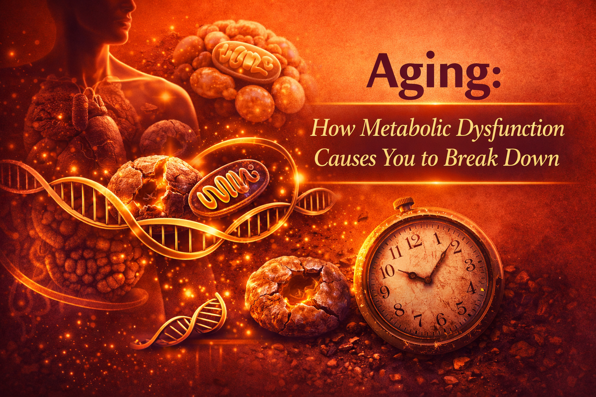 Aging isn’t just time passing. When metabolic signaling breaks, energy drops, repair slows, and the body shifts toward decline. Here’s what’s actually happening and why it matters.