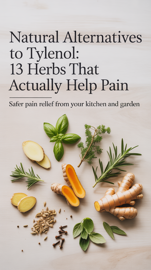 Natural Alternatives to Tylenol: 13 Herbs That Actually Help Pain