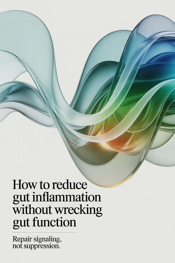 Lowering inflammation is not the same as restoring gut function.