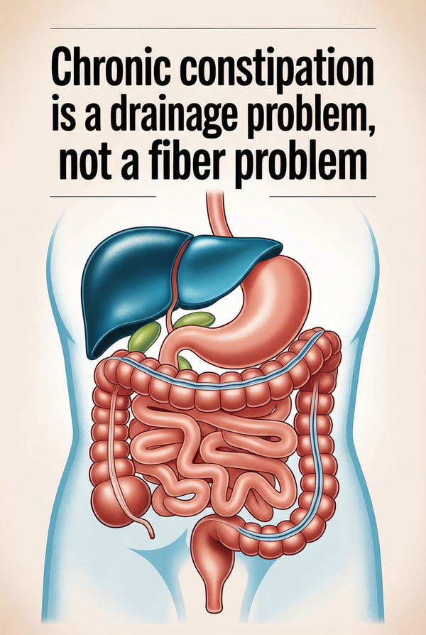 Chronic constipation is rarely just a fiber issue. Learn how bile flow, lymphatic drainage, and motility affect elimination.