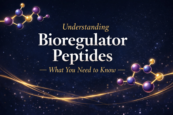 Bioregulator peptides are short signaling molecules studied for their potential role in cellular regulation, tissue communication, and healthy aging.