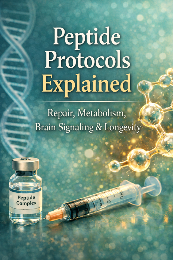 How peptides influence cellular signaling, tissue repair, metabolism, brain health, and longevity.